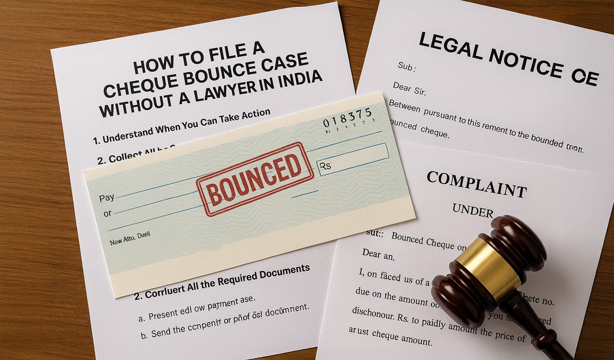 How to File a Cheque Bounce Case Without a Lawyer in India