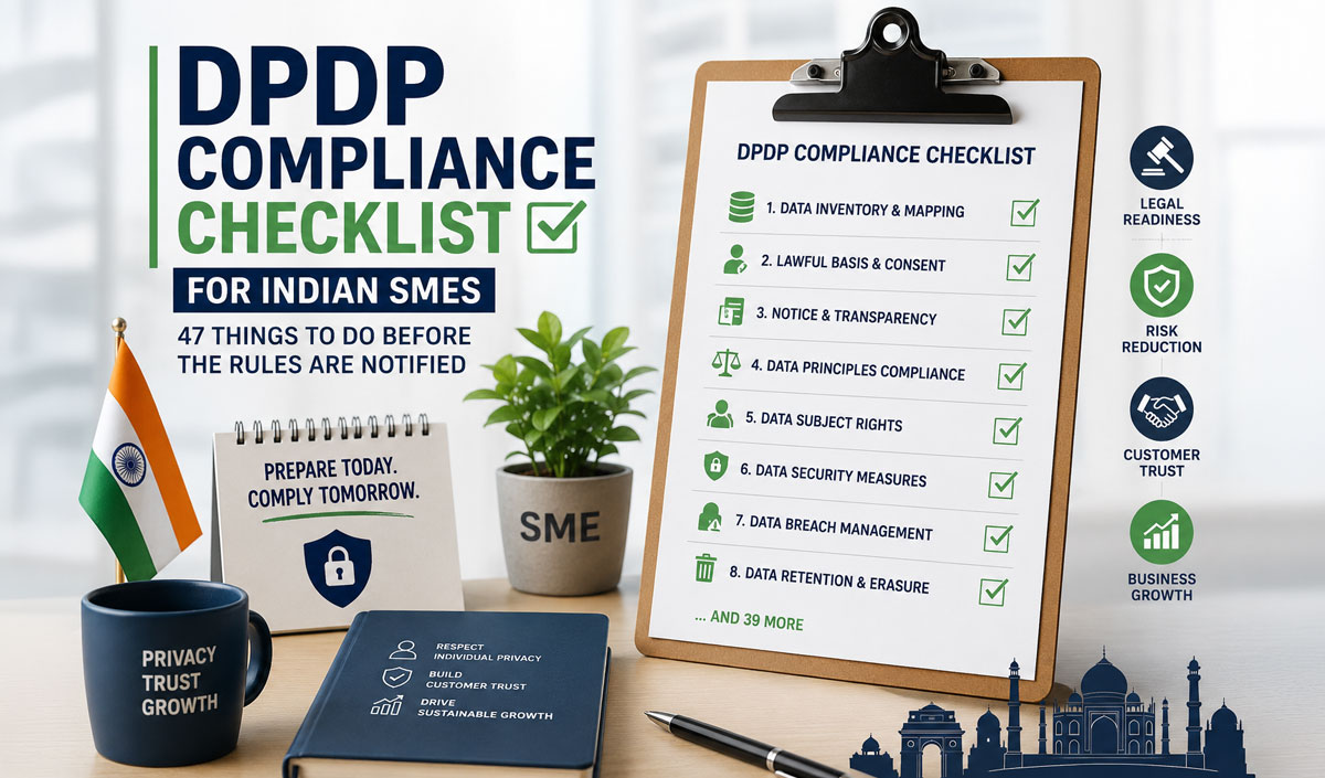 DPDP compliance checklist for Indian SMEs: 47 things to do before the rules are notified