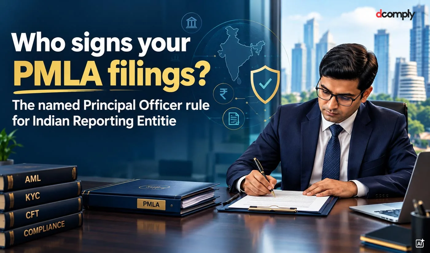 Who signs your PMLA filings? The named Principal Officer rule for Indian Reporting Entitie